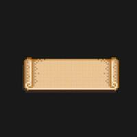 text space paper in pixel art style vector