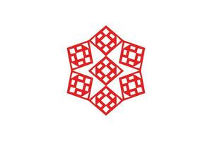 Simple Islamic ornament background design vector template. Islamic geometric pattern