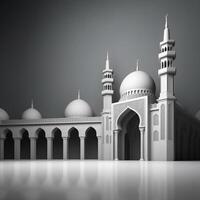 beautiful luxury mosque photo