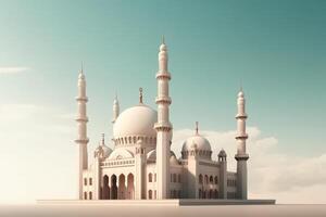 A mosque with a beautiful background photo