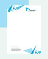 Vector business letterhead template