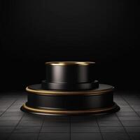 luxury podium for product presentation. Abstract background. photo