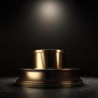 luxury podium for product presentation. Abstract background. photo