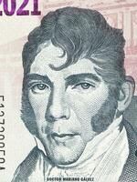 Mariano Galvez a portrait from guatemalan money photo