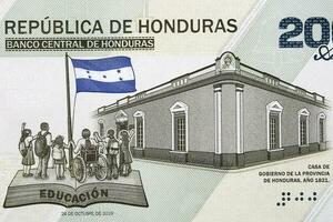 Government House of the Province of Honduras from money photo
