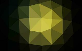 Dark Green vector shining triangular pattern.