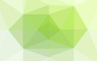 Light Green vector shining triangular template.