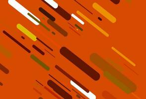 textura de vector naranja claro con líneas de colores.