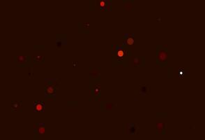 Light Orange vector background with bubbles.