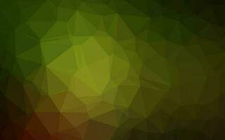 Dark Green, Yellow vector low poly layout.