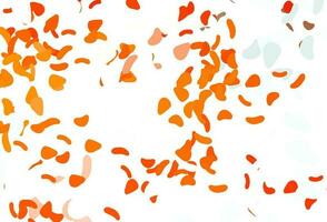 Light orange vector background with abstract forms.