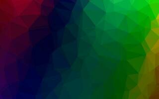 Dark Multicolor, Rainbow vector abstract polygonal texture.