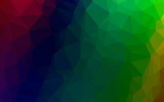 Dark Multicolor, Rainbow vector abstract polygonal texture.