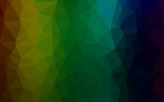 Dark Multicolor, Rainbow vector triangle mosaic texture.