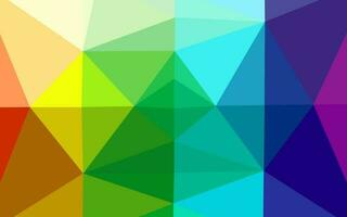 Light Multicolor, Rainbow vector triangle mosaic texture.