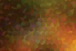 Dark Orange vector template in hexagonal style.