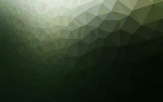 Dark Green vector abstract mosaic pattern.