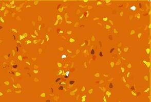 Light Orange vector pattern with chaotic shapes.