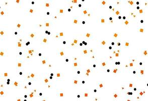 Light Orange vector pattern in polygonal style with circles.