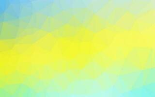 Light Green, Yellow vector blurry triangle pattern.