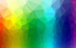 Light Multicolor, Rainbow vector low poly layout.