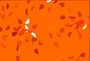 Light Orange vector template with memphis shapes.