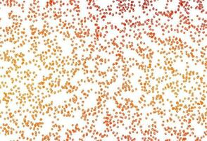 Light Orange vector background with bubbles.