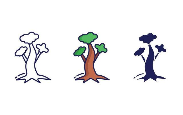 maple tree vector icon