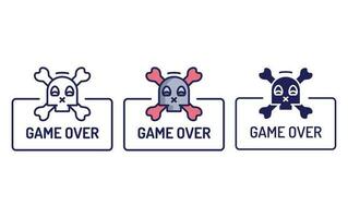 Game over vector icon