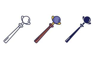 Mage stick vector icon