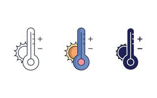 icono de vector de temperatura