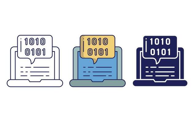 Coding vector icon