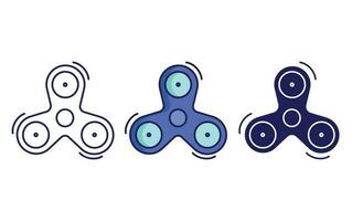 Fidget spinner vector icon