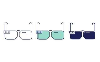 Glasses vector icon