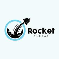 Rocket Logo Design, space exploration vehicle vector