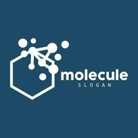 logotipo de neurona, diseño de logotipo de molécula, vector e ilustración de plantilla