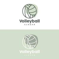 vóleibol logo, deporte sencillo diseño, mundo Deportes torneo vector, ilustración símbolo icono vector