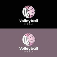 Volleyball Logo, Sport Simple Design, World Sports Tournament Vector, Illustration Symbol Icon vector