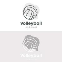 Volleyball Logo, Sport Simple Design, World Sports Tournament Vector, Illustration Symbol Icon vector