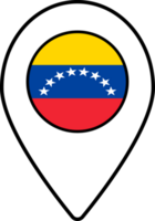 Venezuela drapeau carte épingle la navigation icône. png