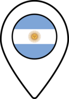 Argentinië vlag kaart pin navigatie icoon. png