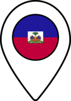 Haiti flag map pin navigation icon. png