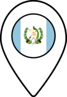 Guatemala drapeau carte épingle la navigation icône. png