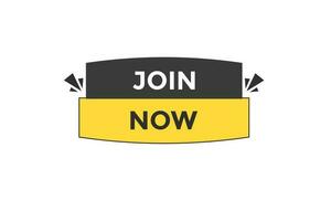 join now vectors.sign label bubble speech join now vector