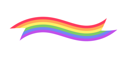 resumen arco iris cinta o bandera lgbt orgullo bandera. orgullo mes gráfico póster diseño elemento modelo. png