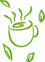 verde té taza png