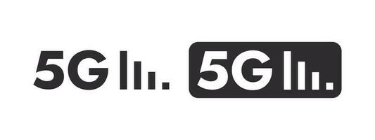 5G network wireless icons. Cellular communication. Superfast 5G cellular. Vector scalable graphics