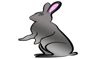 Icon cute bunny rabbit png