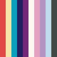 Collection Color palette, Pastel. Flat vector illustration. Include the color of the pastel color collection.