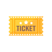 Ripped paper ticket For a movie pass or a show at the cinema png